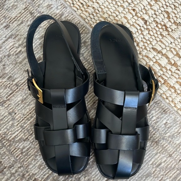 Mango Shoes - Mango Fisherman Leather Sandal